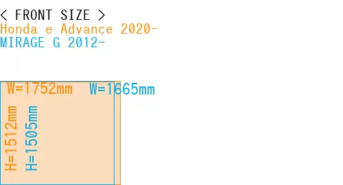 #Honda e Advance 2020- + MIRAGE G 2012-